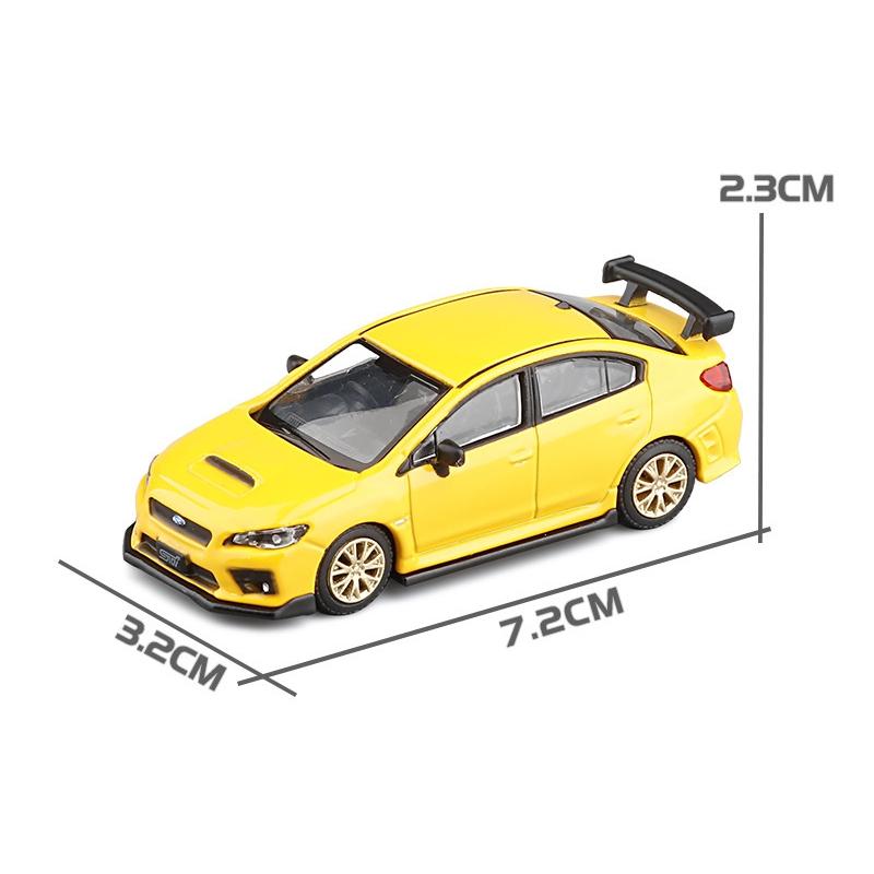 1/64 Subaru STI WRX Super Racing Toy Car JKM JDM Miniature Model Diecast Metal Alloy Vehicle Free Wheels Collection Gift