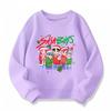 HUNTRX Devil Hunter Weihnachten Kinder Rundhals-Sweatshirt mit Rumi, Mira, Zoey Design für festlichen Spaß