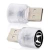 1Pcs USB Car LED Light Auto Interior Atmosphere Light Car Emblem Styling For Honda Civic Fit Jazz Accord Pilot Passport Stepwgn CRV BRV HRV