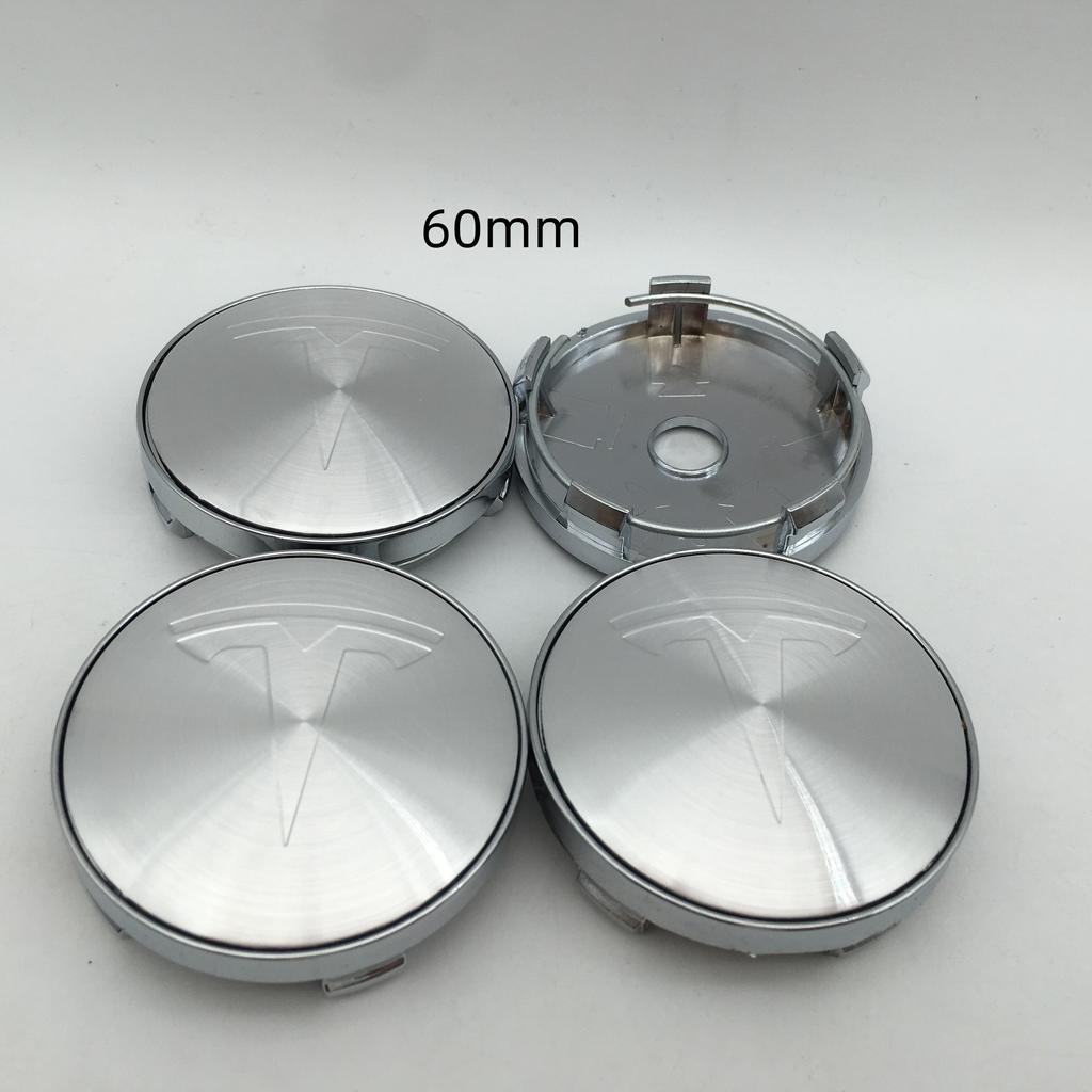 AAAIK1 20pcs 56mm 60mm 68mm For Tesla Model 3 Model Y Model S X Car emblem Wheel hub Center Cap Badge covers Decals Styling accessories