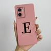 For Oppo A57 4G 2022 Case Oppo A57s A77s Cute Initial Letters Simple Cover Soft TPU Phone Case For Oppo A77 4G Back Cover Capa