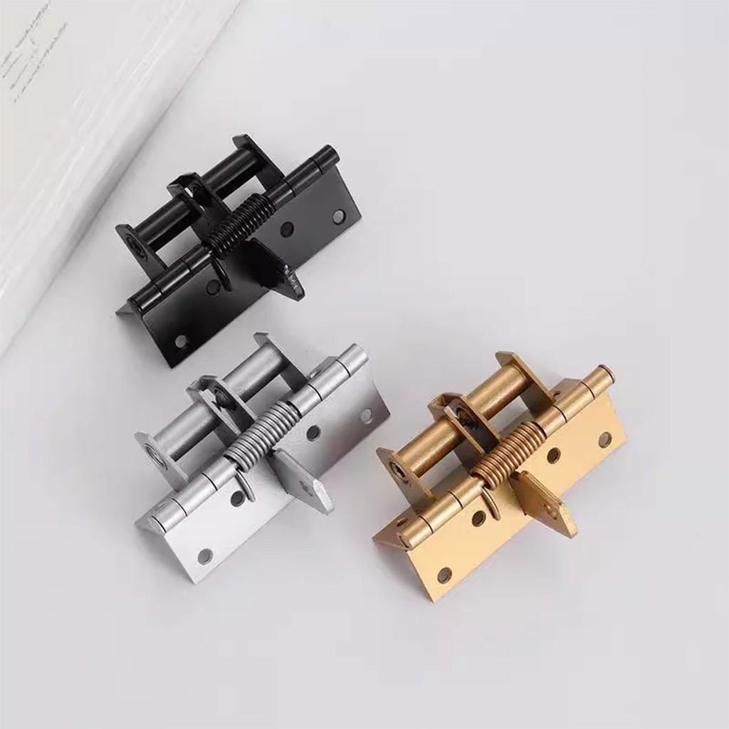 2Pcs Heavy Duty Self Closing Wood Door Closers Self-Closing Spring Door Hinges 90 Degree Positioning Automatic Hinge