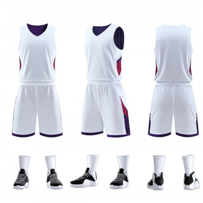 Mens Womens Basketball Jersey Set Quick Dry Breathable Training Uniform Custom Double-Sided Team Sport Wear
