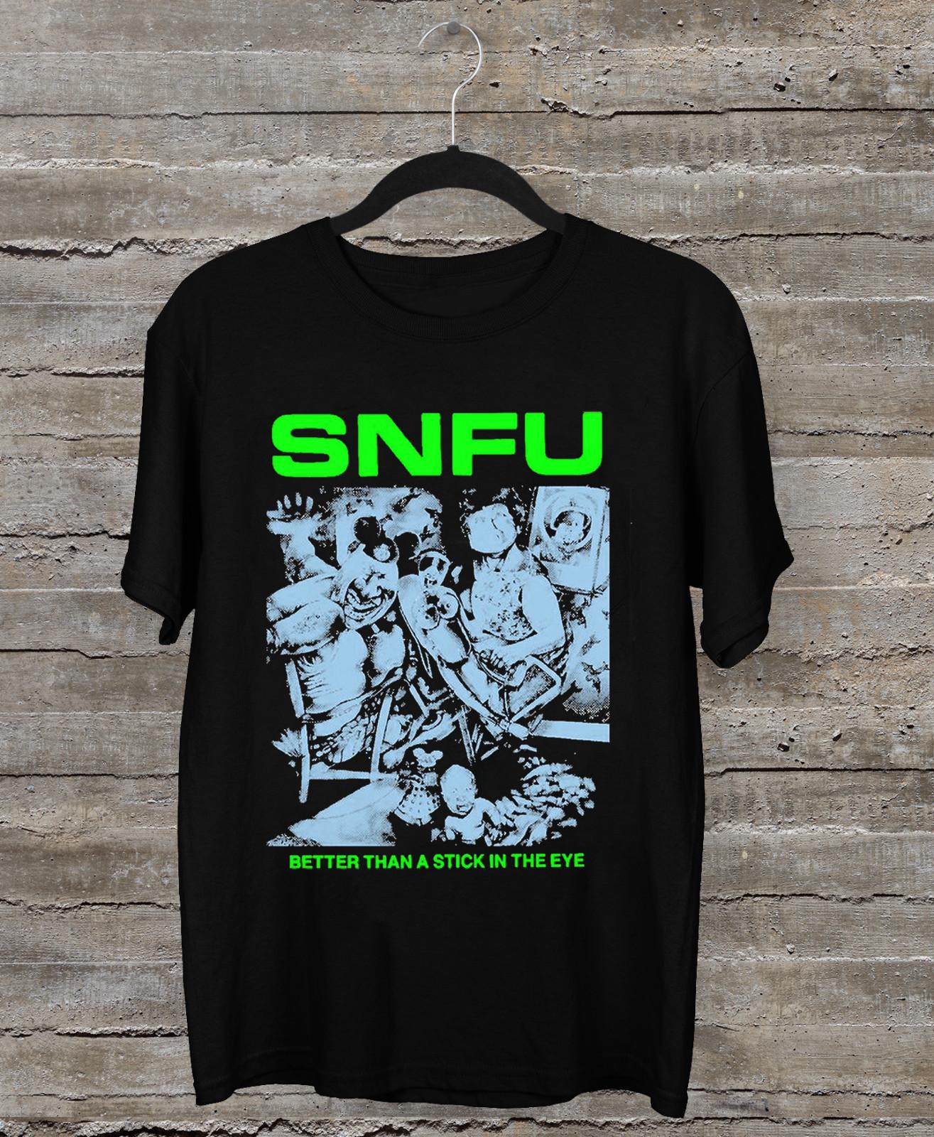 NEW SNFU Better than a stick in the eye Black All Size Shirt XX03 L