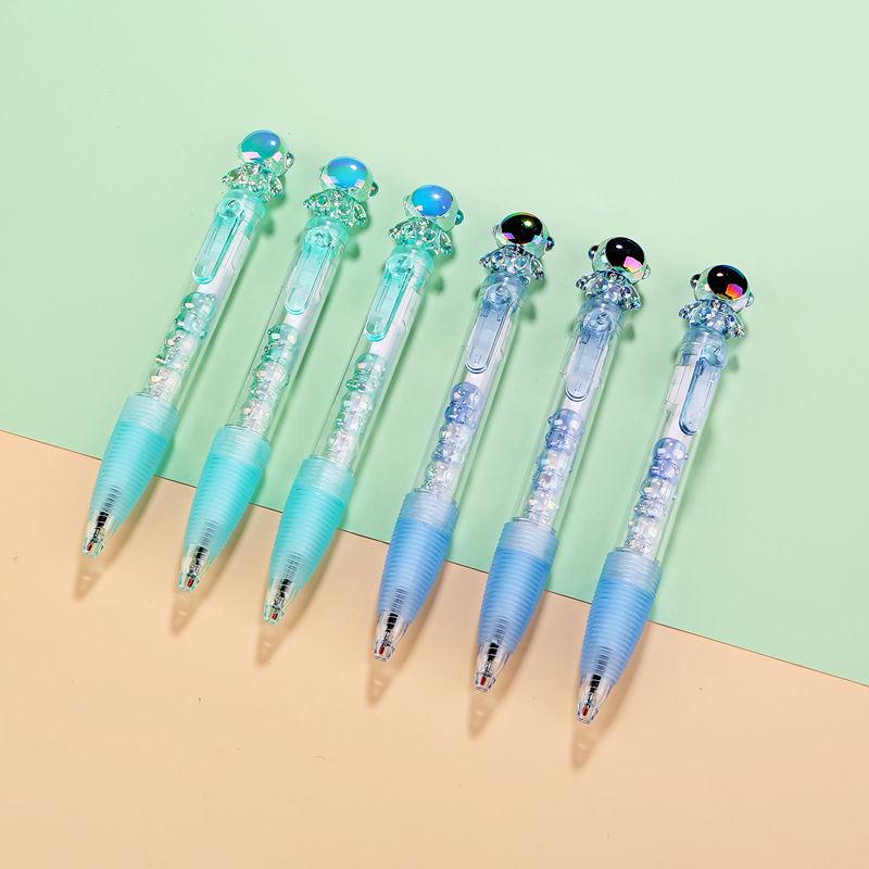 36-Piece Fun DIY Clickable Black Pens, 0.5mm, Creative Interlocking Design for Students