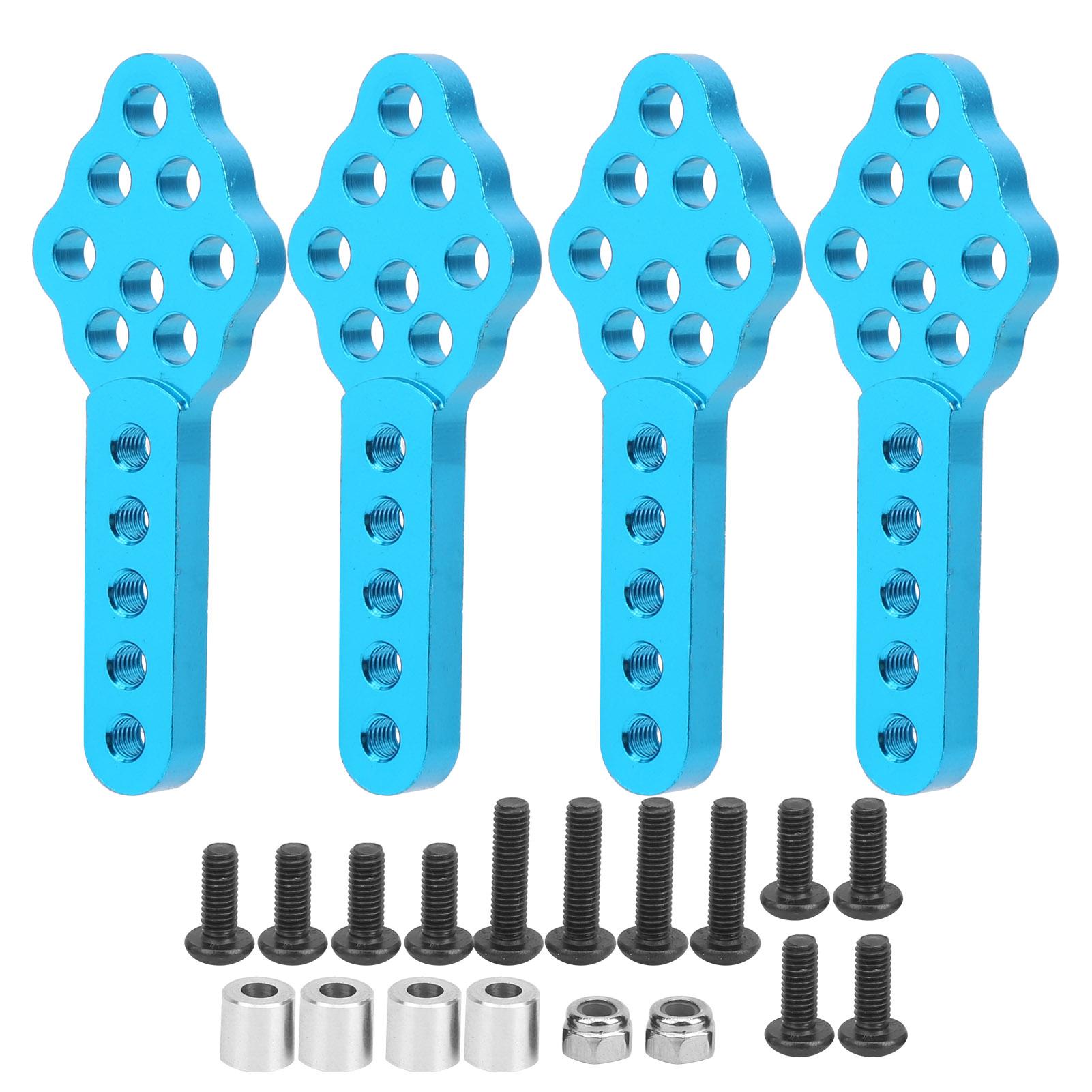 

4pcsset RC Car Damping Mount Base Plate Angle Height Adjustable for 110 CrawlerBlue