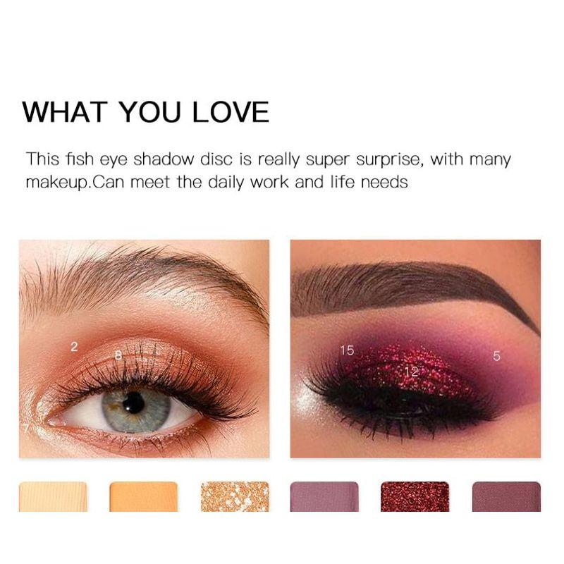 Pudaier - Fish Scale HD 18-Color Eyeshadow Palette