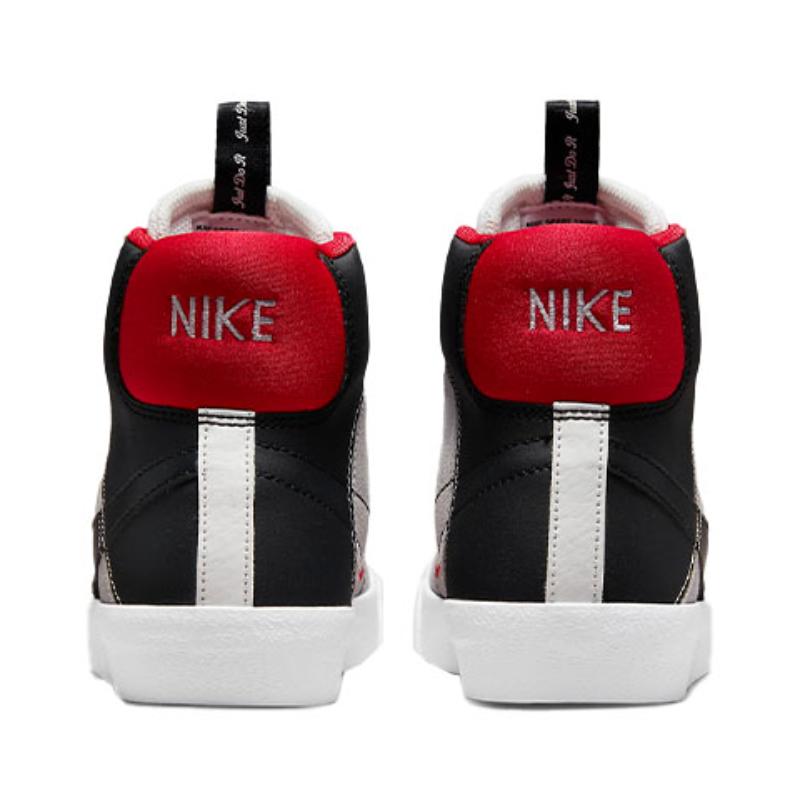 Nike Blazer Mid 77 SE GS Dance - White Black Red Sneakers DH8640-100