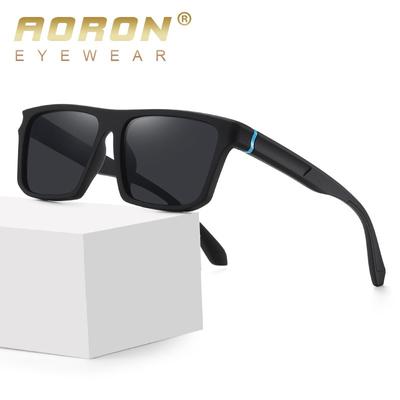 TR90 Rahmen Polarisierte Sonnenbrille Modemarkendesign Autofahren Angelbrille Quadratischer Rahmen Outdoorbrille
