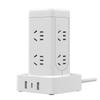 Vertical Power Strip with 8 Outlets, 2 USB-A, and 1 USB-C CN Plug (adapter Included)