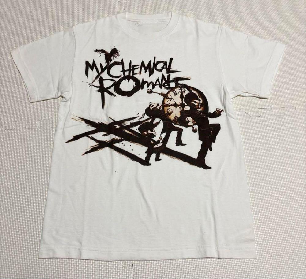 ΝΕΟ MCR My Chemical Romance Y2K Μπλουζάκι Black Parade Λευκό Μέγεθος S-5XL Επανεκτύπωση Unisex Μπλουζάκι