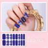 Nail Polish Sticker Self-Adhesive Nail Sticker Manicure Sticker Full Nail Wraps Waterproof Nail Strips with Nail File