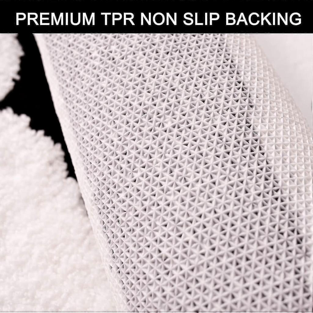 Black and White Bathroom Rugs, Bath Letters Non Slip Bathroom Mat, Soft Absorbent Cute Bath Mat, Machine Washable Quickly Dry Comfortable Bathmat for