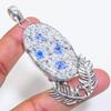 Natural K2 Blue Azurite Gemstone 925 Sterling Silver Jewelry Pendant 2.96" AP-16582