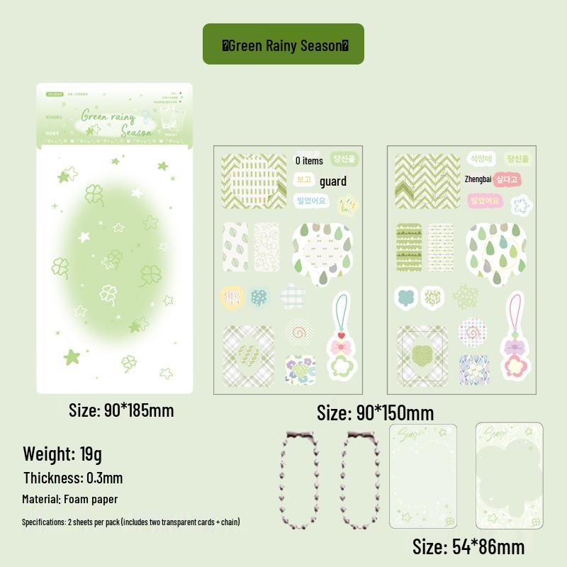 Mu Ran Korean 3D Foam Stickers for Journals & DIY Cards
