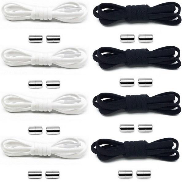 

Набор из 8 пар шнурков из спандекса без узлов.