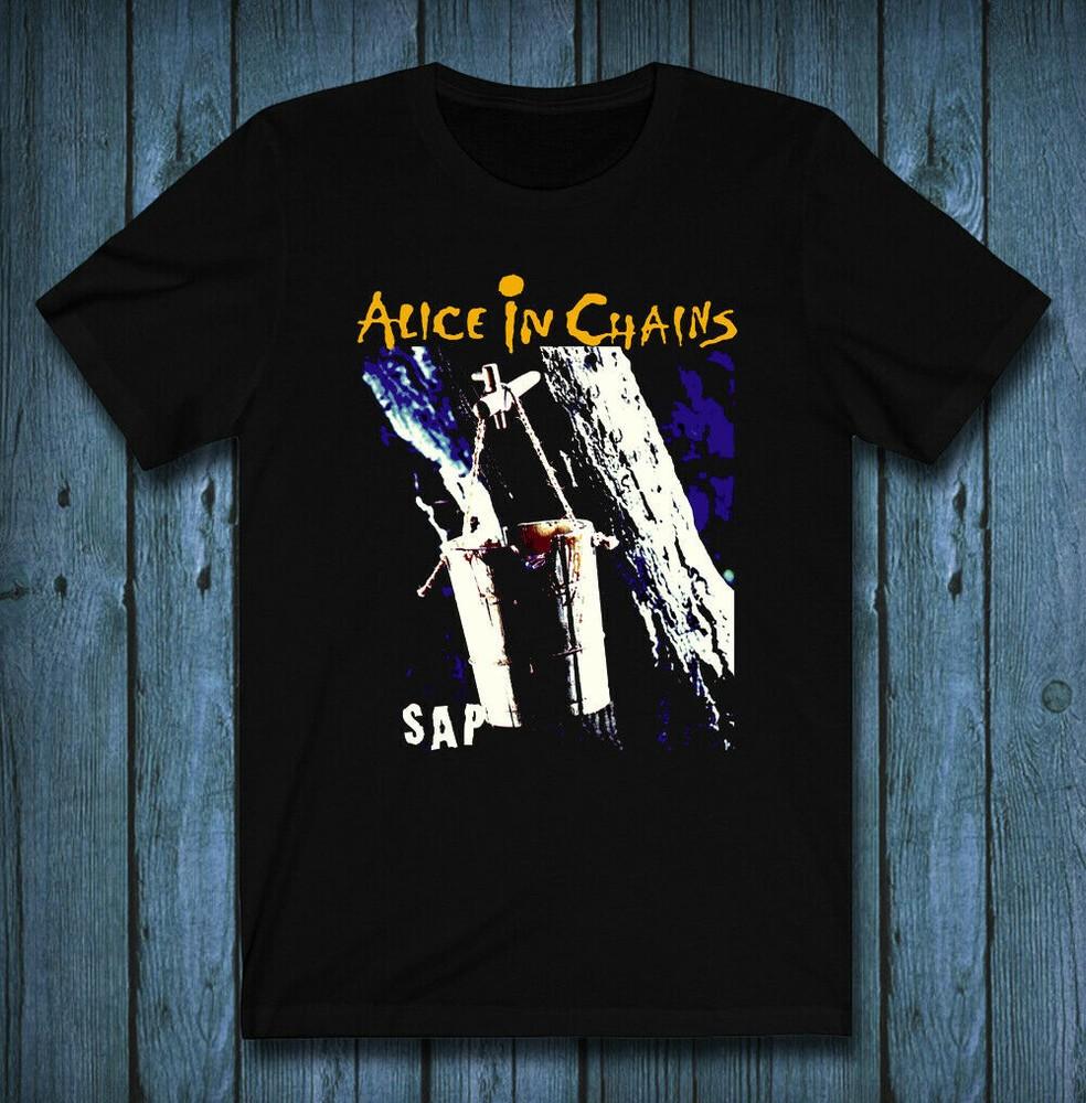 

SALE Vintage Alice In Chains Band SAP ALBUM T-shirt Unisex Black S-234XL Unisex T-Shirt M
