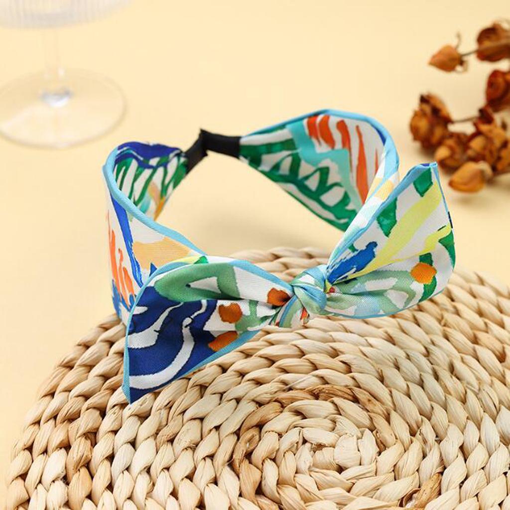 PROLY New Fashion Headband For Women Wide Side Bowknot Hairband Flower Headwear Girls Autumn Hair Accessories