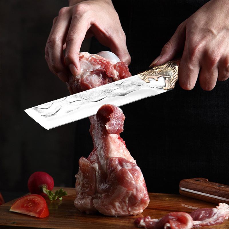 Stanless Steel Knife Handmade Chopper Chef Knives Vegetable Fruit Knife Meat Cleaver Kitchen Knives Tool
