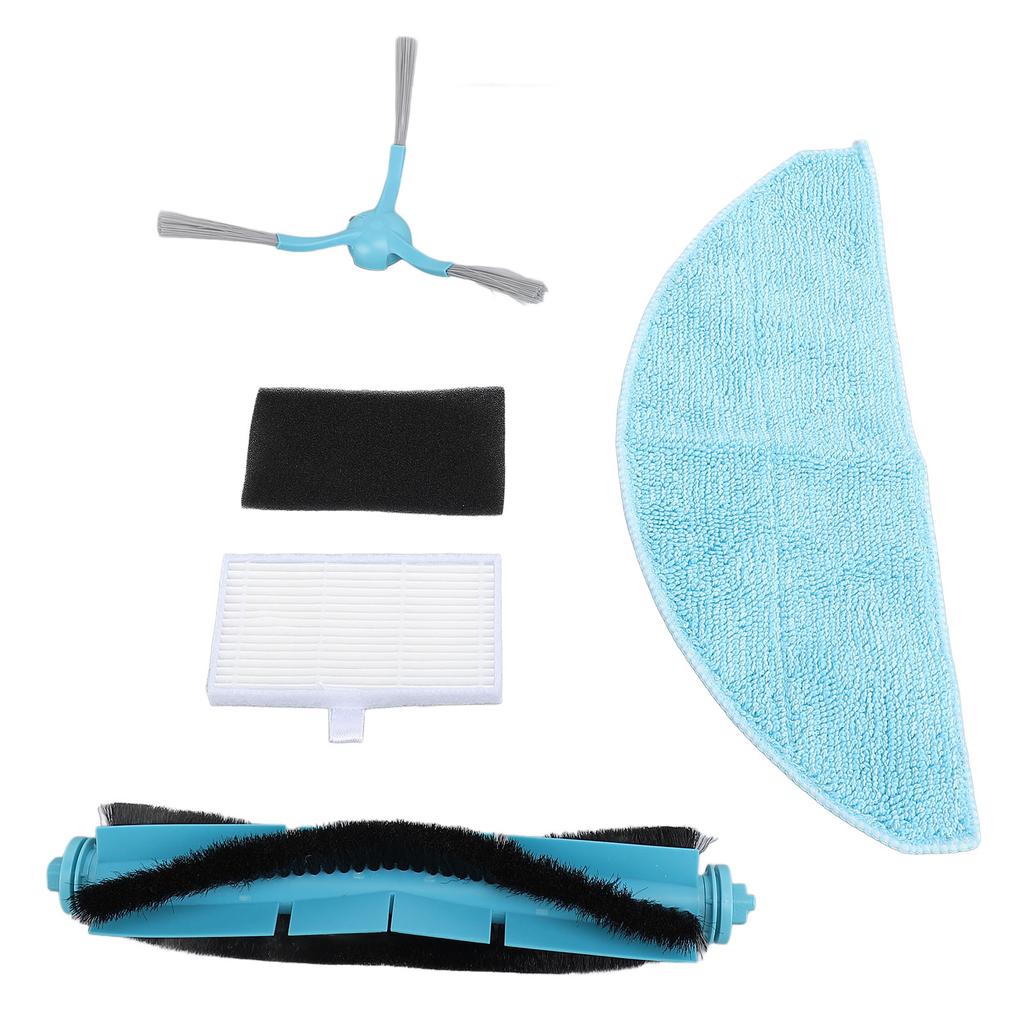 Staubsaugerroboter Ersatzteile 1 Hauptbürste 2 Seitenbürsten 2 Mopptücher 2 Filter 4 Staubbeutel