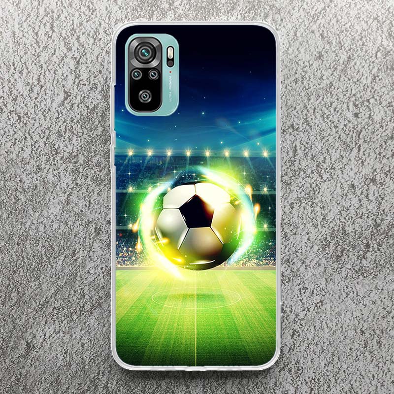 Football Soccer Ball Design Print Soft Case for Xiaomi Redmi 14C 13C 12C 13 12 Phone Shell 10C 10A 10 9A 9C 9T 9 8A 8 7A 7 6A 6