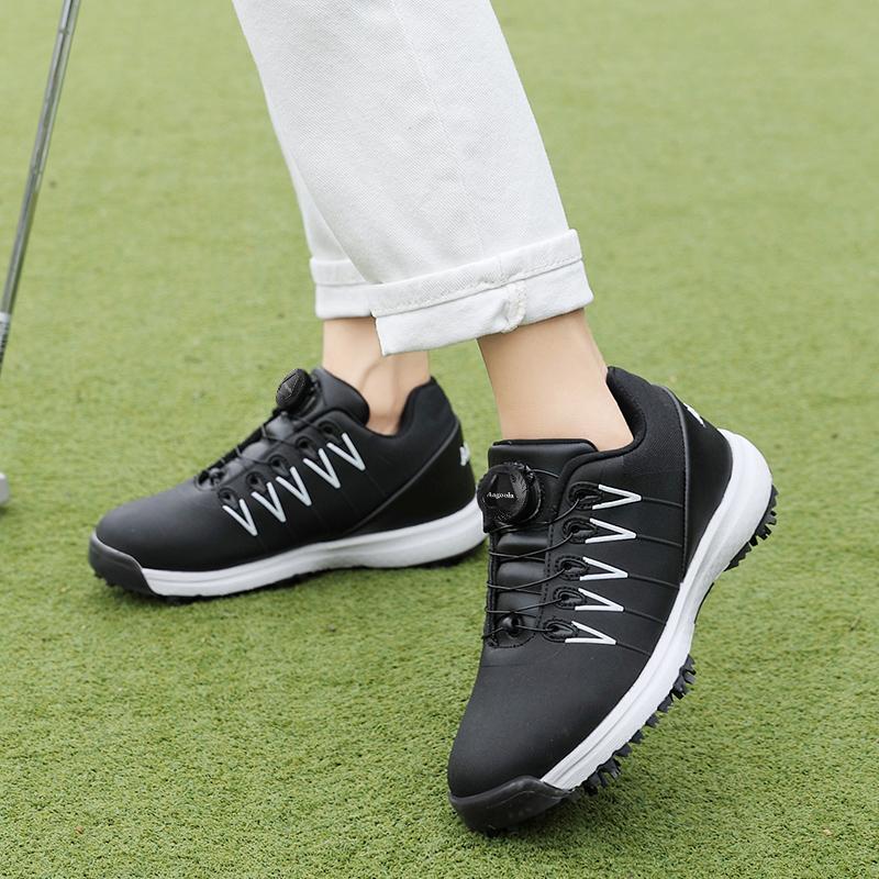Golf Shoes Casual Sports Shoes Business Grass Waterproof Golf Shoelace Spikes Large Size Golf Shoes
