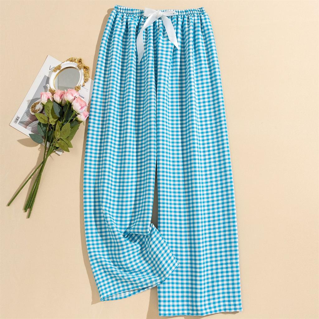 Women's Casual Fashion Sleep Pants Striped Loungewear Pants Wearable As Outerwear High-Waisted Pants