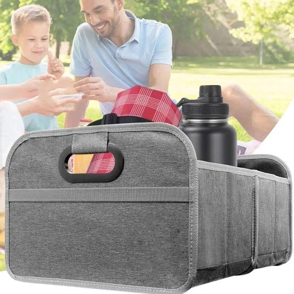 Oxford Cloth Car Trunk Organizer Multifunction Auto Storage Bag Outing Storage