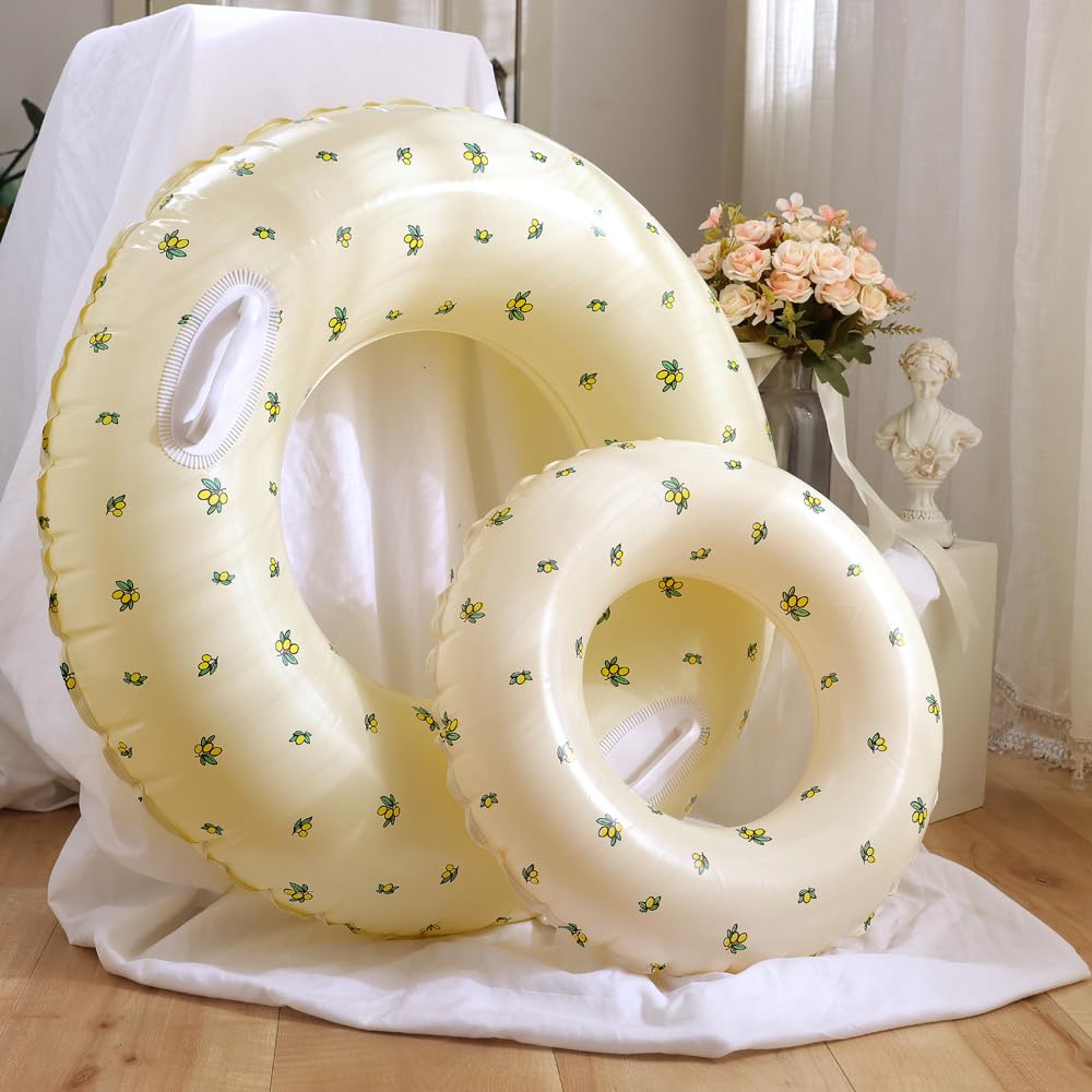 JunyueLiang Swimming Cute For Adults and For Water Heat Protection Float, Float, Lemon, Inflatable, Foldable, Stylish, Kids, Beach, Pool, Party,