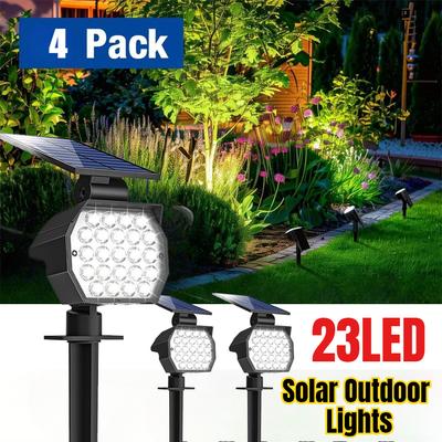23LED solární bodová světla Venkovní voděodolná Nastavitelná Krajina Bodová svítidla Solární protipožární světla Zahradní stěna Cesta
