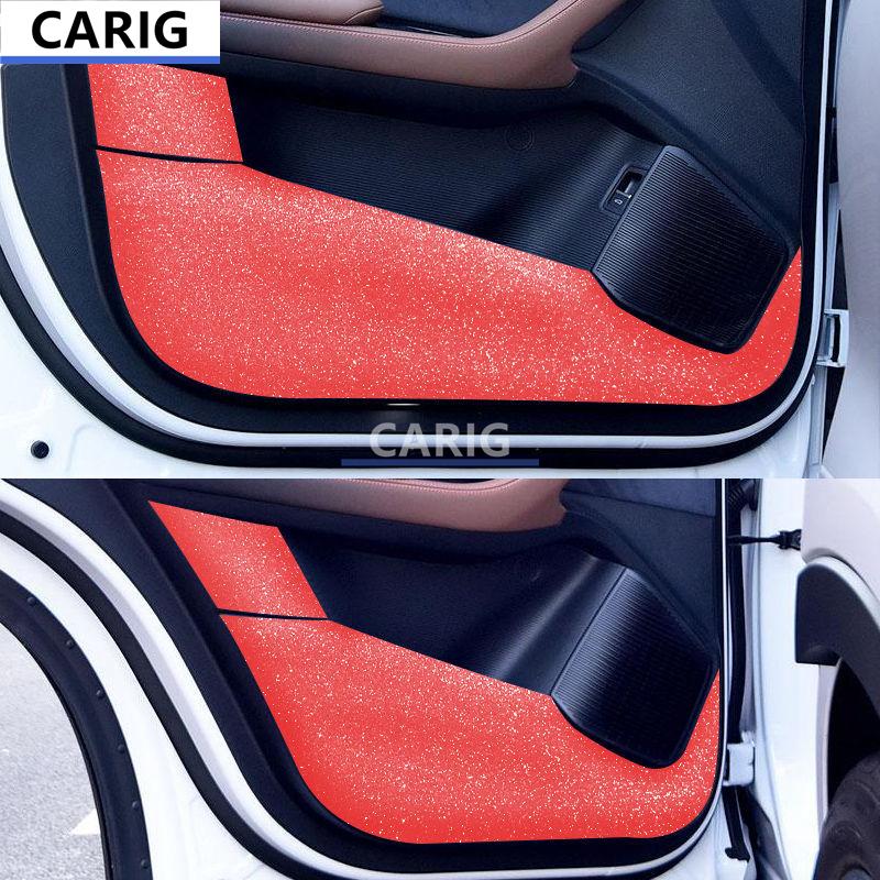 For BYD SONG PLUS 20-21 Door Anti-kick Sticker Modified Carbon Fiber Pattern Interior Car Film Accessories Modification