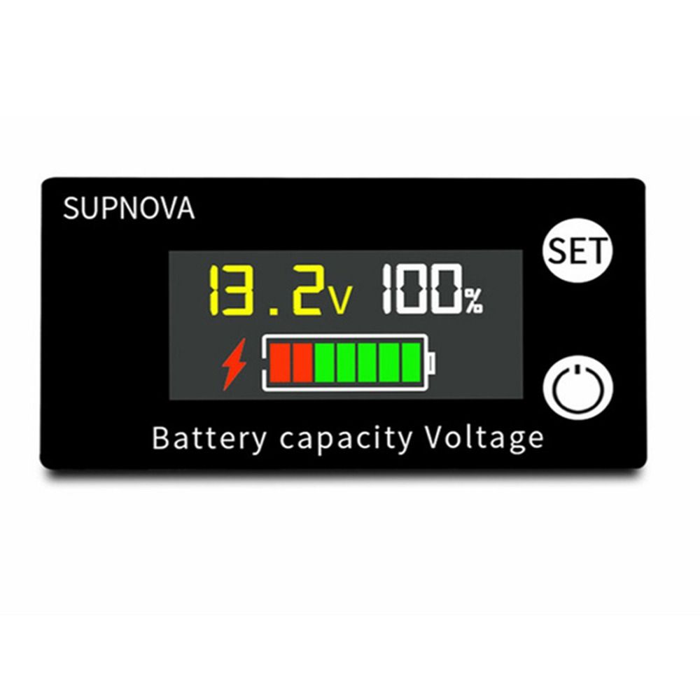 For Car Motorcycle Voltmeter Gauge DC Battery Voltmeter Battery Capacity Indicator Battery Tester