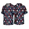 Men's Christmas Themed Holiday Caregiver Uniform for Work in Hospitals and Clinics