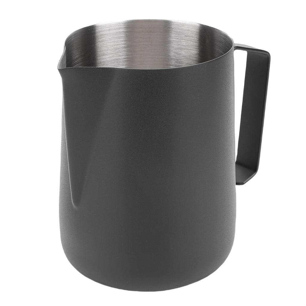 Milk Frothing Pitcher 450ml 304 Stainless Steel Coffee Creamer Cup Latte Art Steaming Pitcher for Cafe Home Kitchen