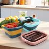 New Foldable Folding Basin Kitchen Storage Tool Multifunctional Strainer Large Capacity Save Space Collapsible Bucket with Sink