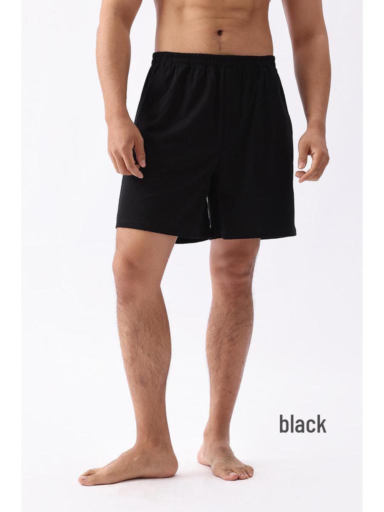 Men's Casual Summer Cotton Drawstring Shorts - Breathable, Loose-Fit Outdoor Wear