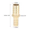 Reliable 2 Way Brass Joiner For Straight Hose Durable Easy-Install Barbed Connector Fitting For Varied Applications Brass Joiner Barbed Reducer