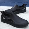 Low-top rain shoes waterproof and non-slip water shoes male adult warm waterproof shoes shallow mouth non-slip rubber shoes