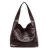 High Quality Solid Hasp Faux Suede  Rivet Shoulder Bags for Women Fashiable Versatile Stylish Design Armpit Crossbody Bags