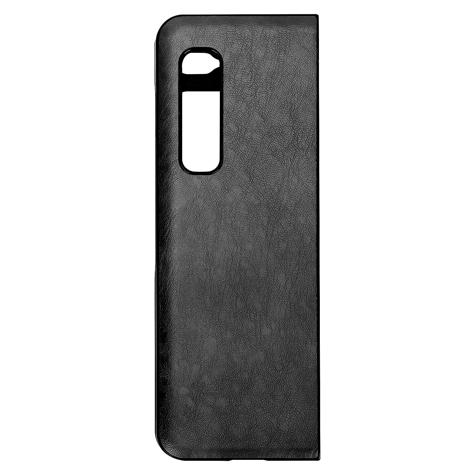 

Mobile Phone Leather Case AntiScratch Phone Protective Cover Shell for Samsung Galaxy Z Fold 1 W20 чорний