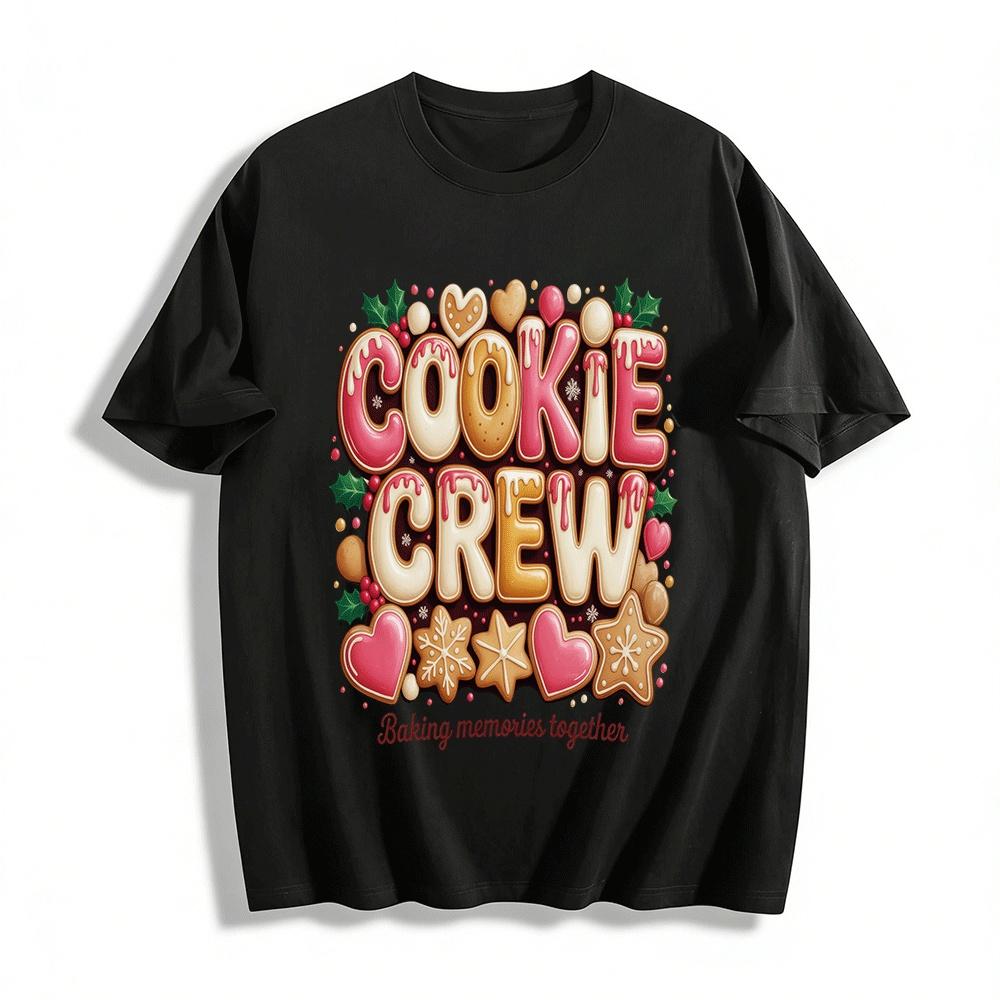 Baking Memories Together Cookie Crew Christmas Top Pure cotton T-shirt XXS