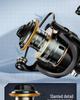 All-Metal Long-Casting Spinning Fishing Reel with Metal Handle and Slanted Line Opening for Genuine Micro-Lure Rods.