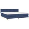 3130615 vidaXL Lit à sommier tapissier avec matelas Bleu 180x200 cm Tissu