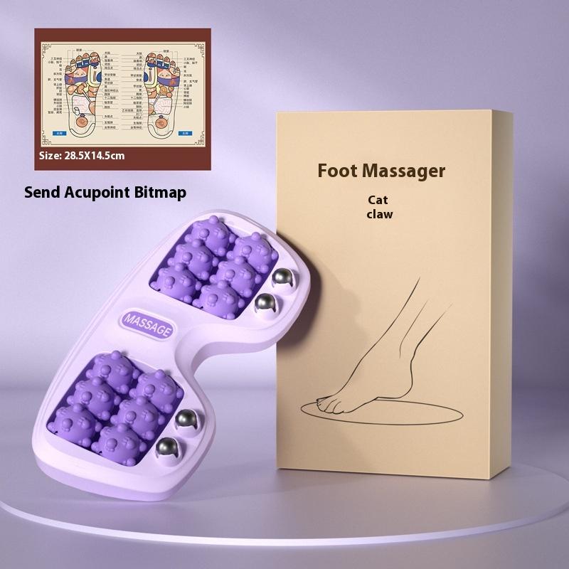 Cat Claw Foot Therapy Massager Home Health Magnetic Therapy Foot Ball Massage Acupoint Magnetic Bead Roller Foot Pressing Tool
