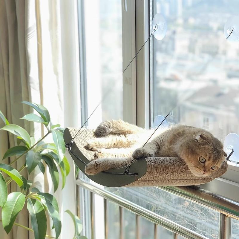 Hammock Cat Bed Safety Pet Cat Window Beds Pets Kitten Cats Nap Mats Nesk Hammock House for Cats Accessories Supplies Product