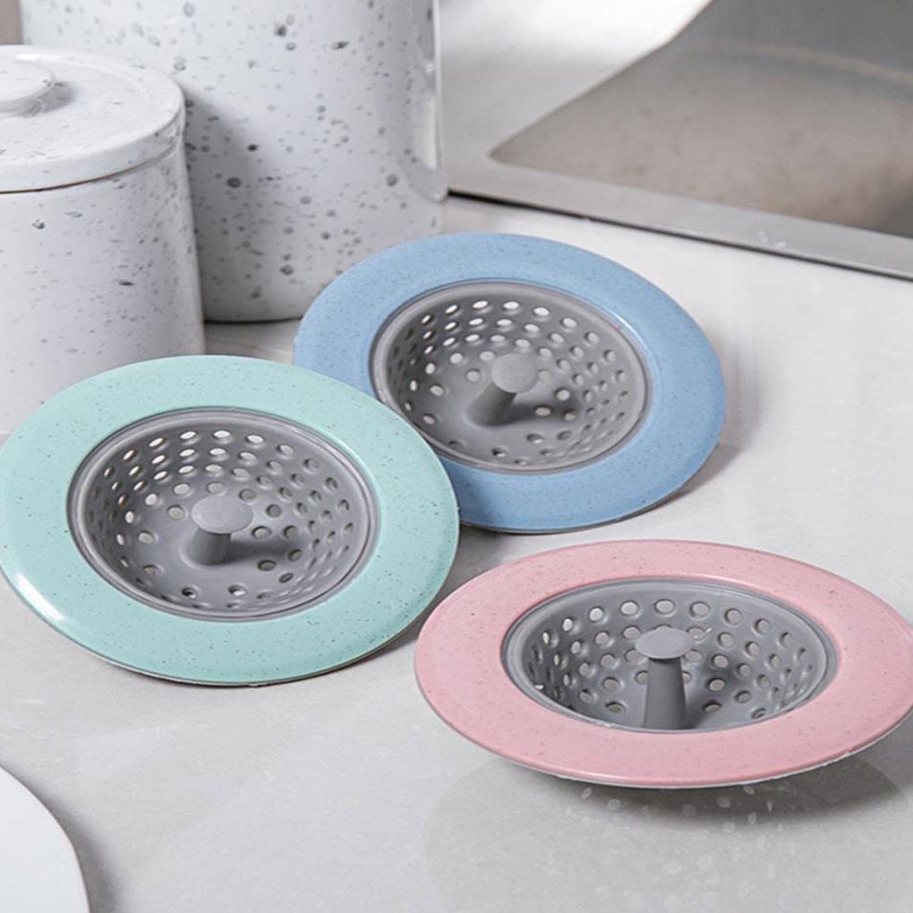 Kitchen Sink Strainer Wide Application Easy to Clean Durable Silicone Easy Install Silica Gel Silicone Sink Drain, Blue