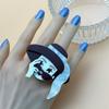 Waterproof Acrylic Abstract Ring Irregular Modern Lady Finger Circle  Festival Gifts