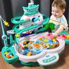 Magnetic Electric Fishing Game Toy, Musical Light Track Educational Parent-Child Interactive Toy For Kids
