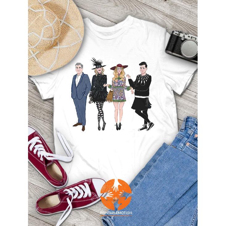 Men'S Vintage Schitt & Creek Cartoon Characters T-Shirt - The Roses Graphic Tee with Mrs. Kravitz, Steve Urkel & More - Soft Breathable Short Sleeve
