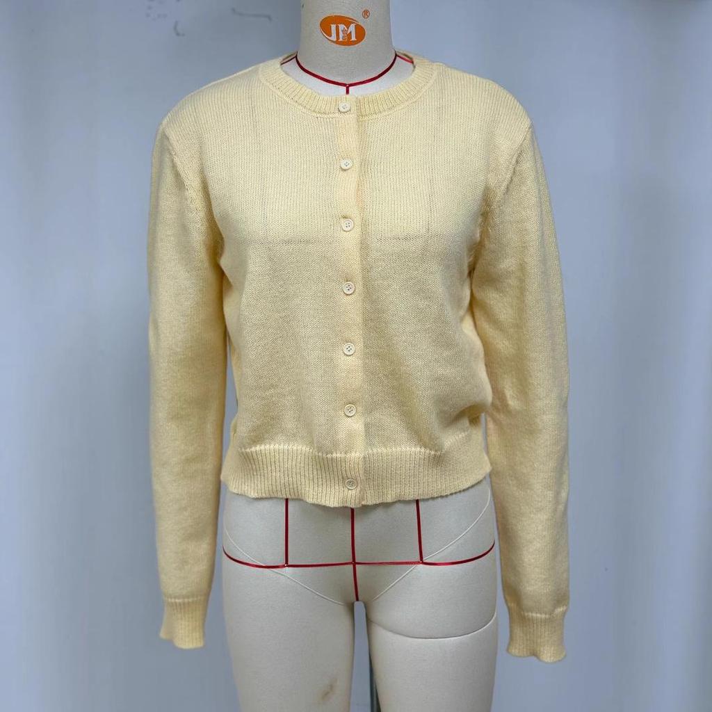 Women's Long Sleeve Knit Cardigan - Soft, Short, Loose, Slimming Autumn/Winter 2025